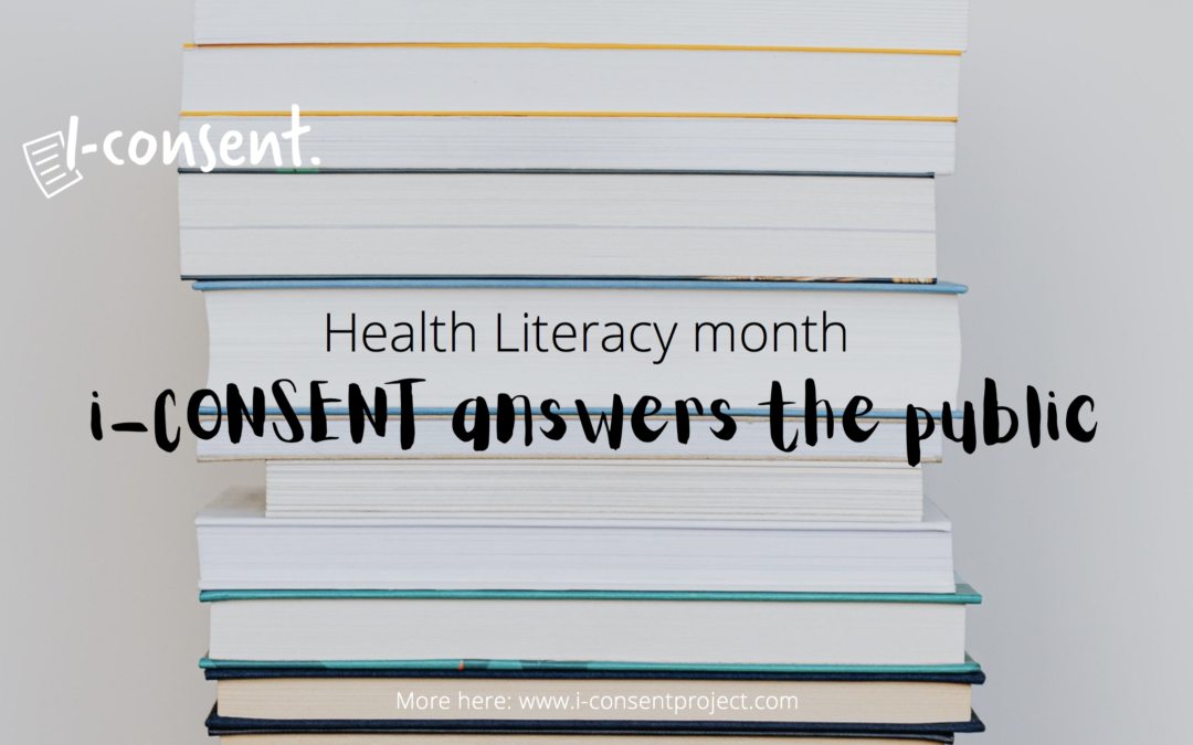 i-CONSENT answers the public for Health Literacy Month